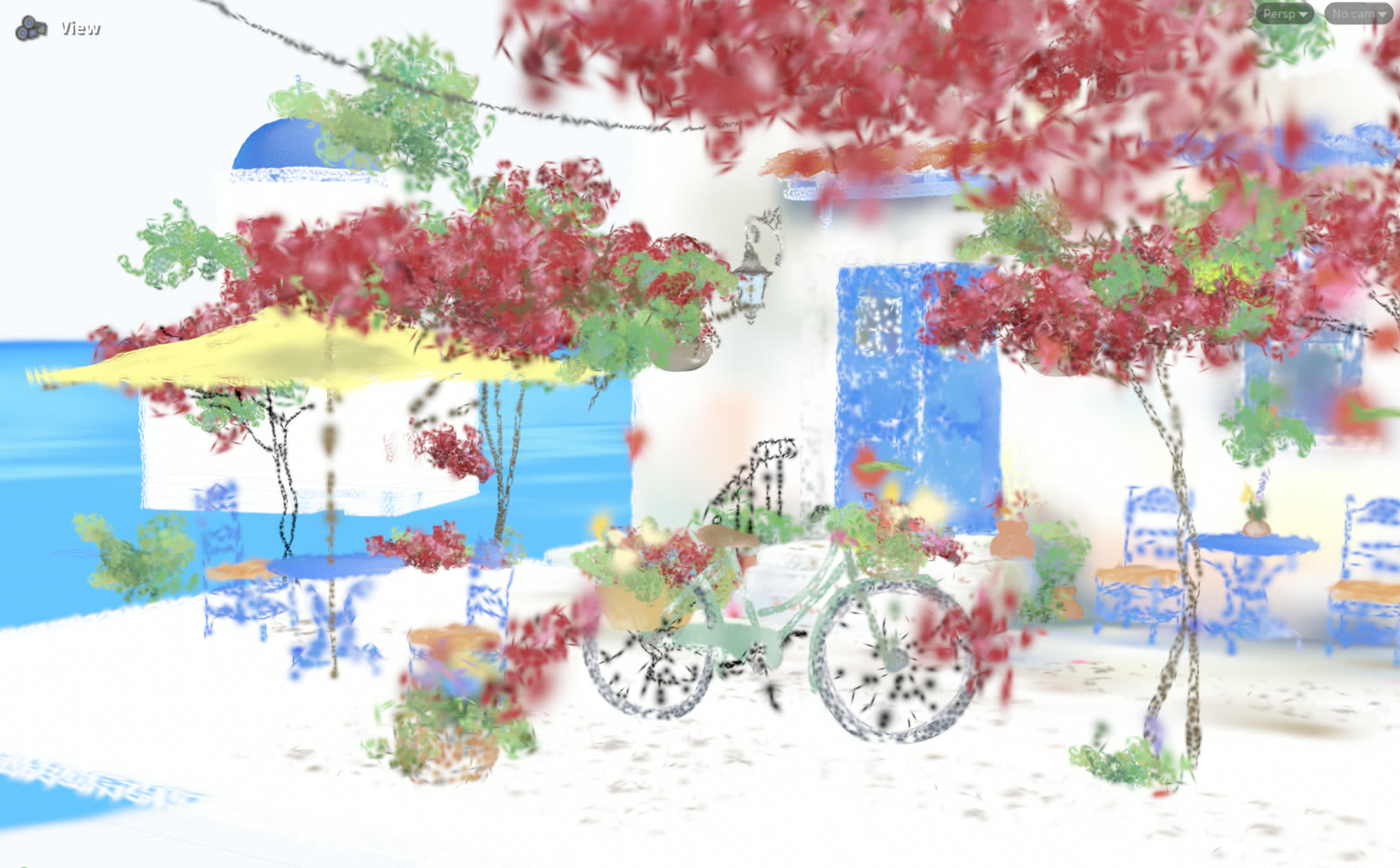 Painterly NPR as Gaussians
